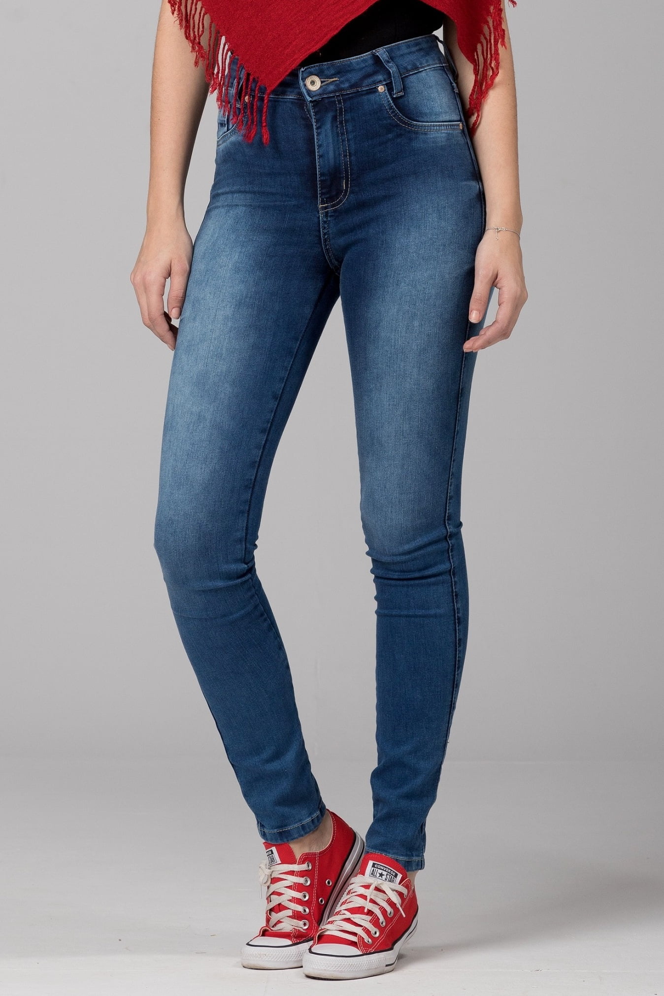 Cal A Jeans Cintura Alta Oxiblue Jeans