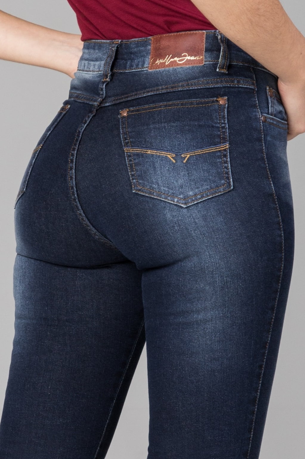 Cal A Jeans Skinny Cintura Alta F Oxiblue Jeans