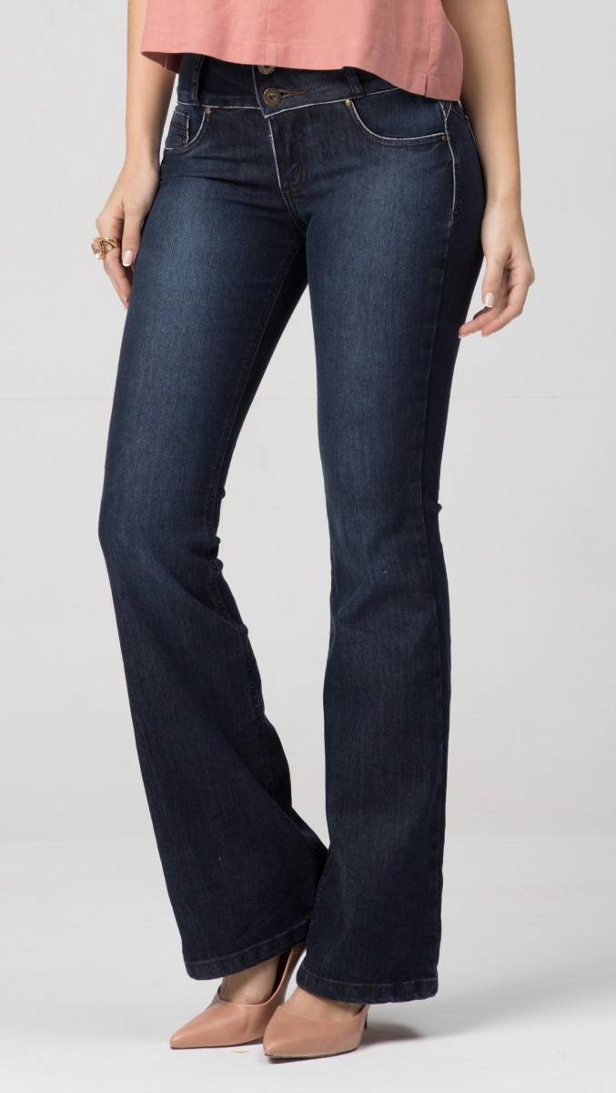 Calça Flare Jeans Levanta Bumbum - Oxiblue Jeans
