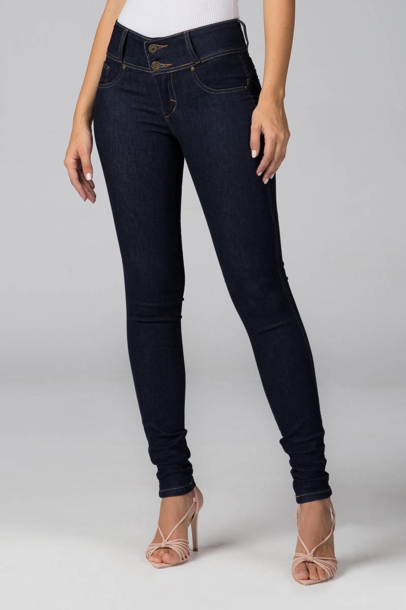calça jeans feminina escura