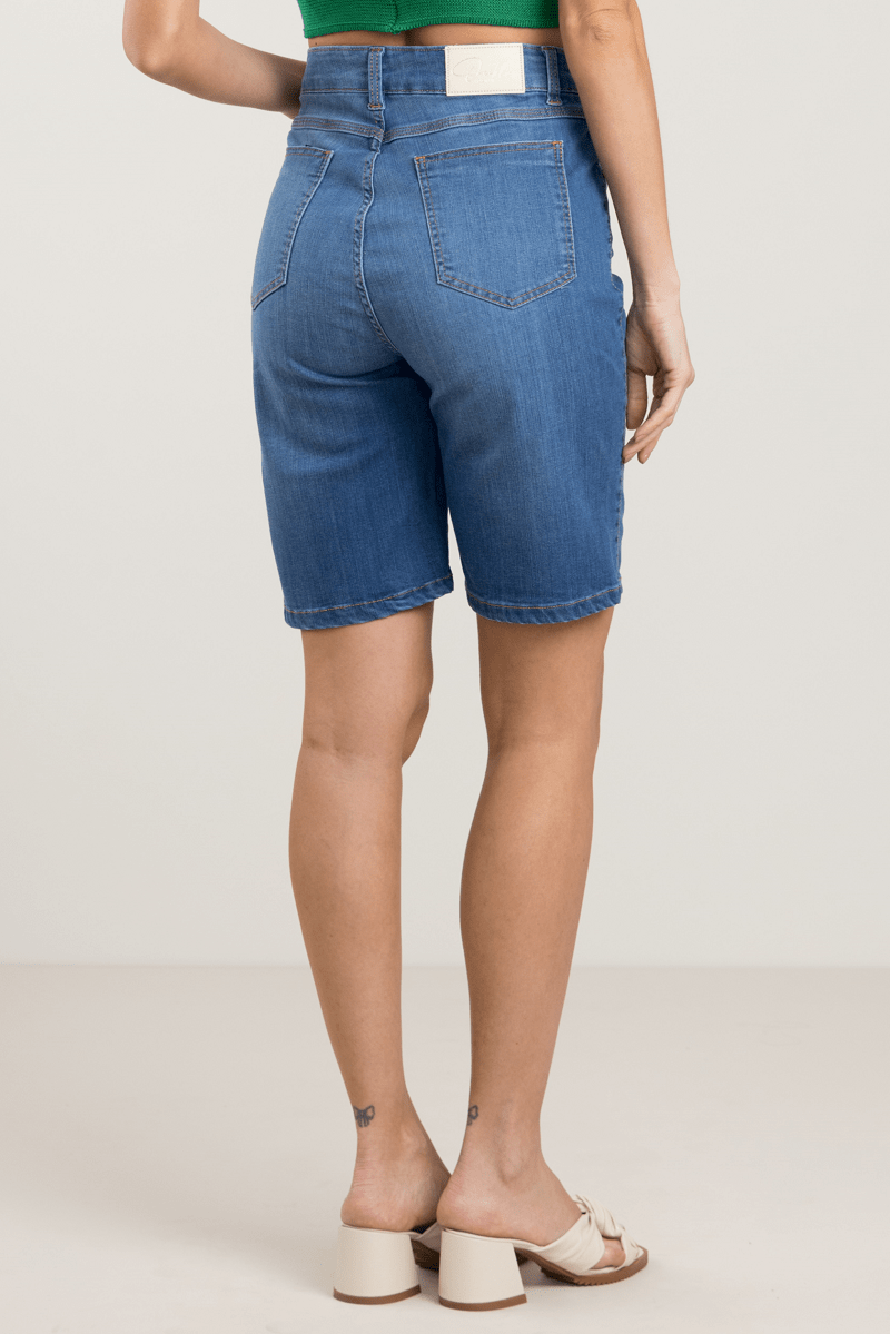 Short Branco Feminino F2020410 - Oxiblue Jeans