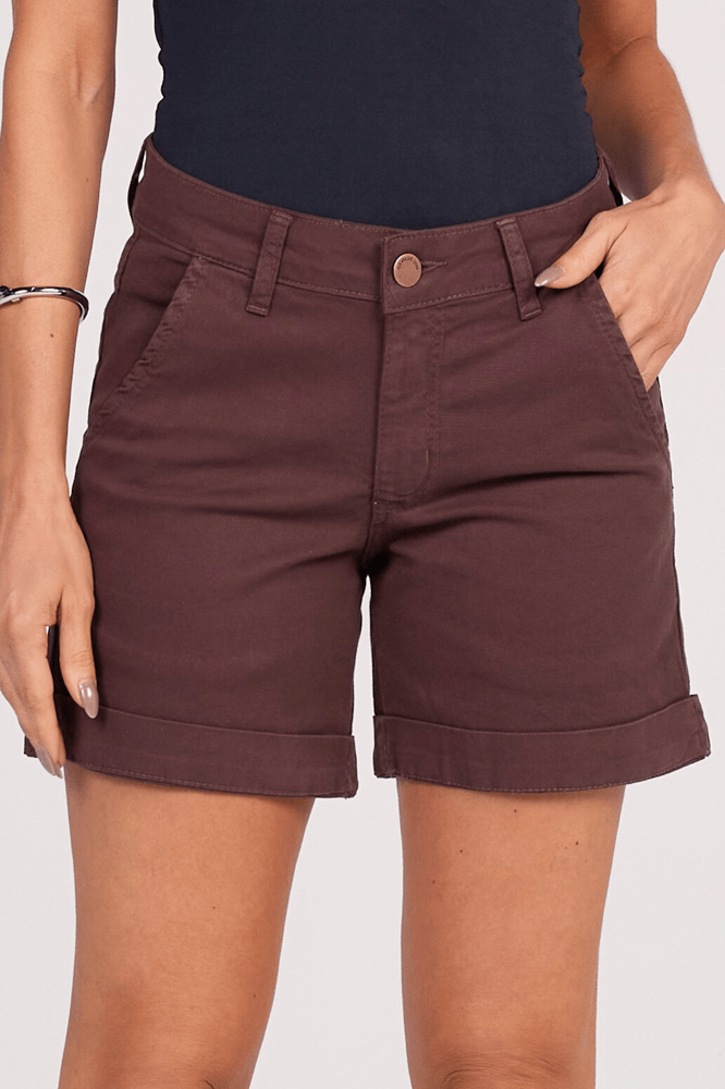 Bermuda Marrom com Barra Italiana F2510