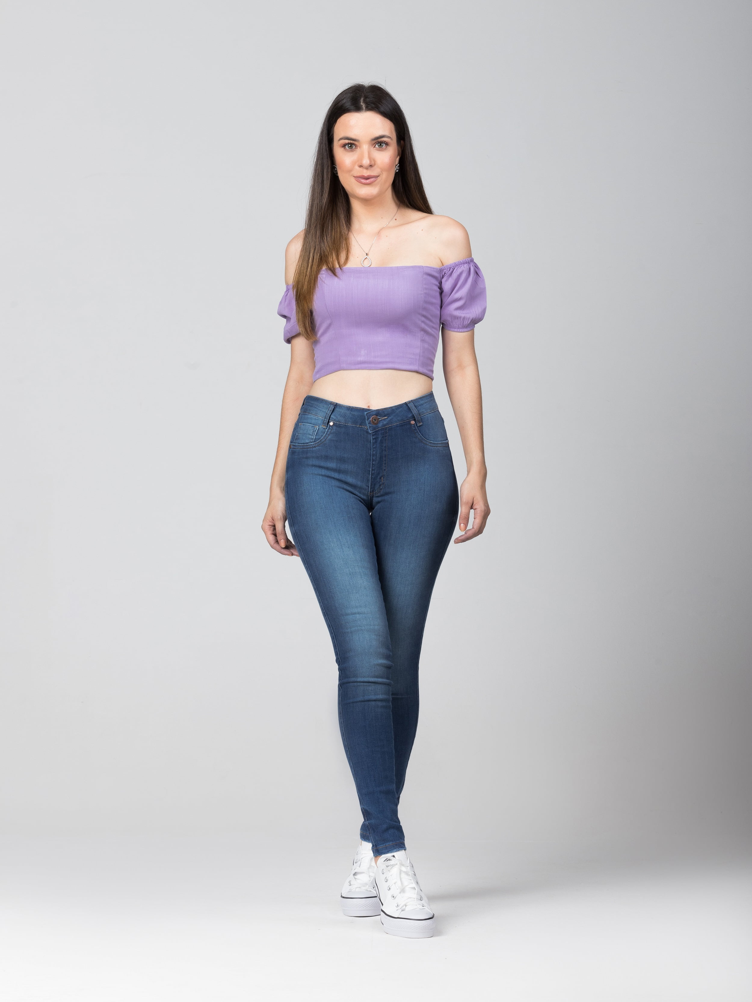 Calça Feminina Skinny Cintura Alta F2021777