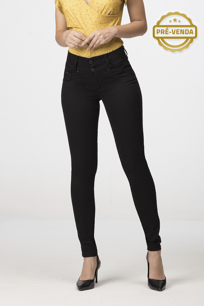 Calça Feminina Preta Skinny F2301002