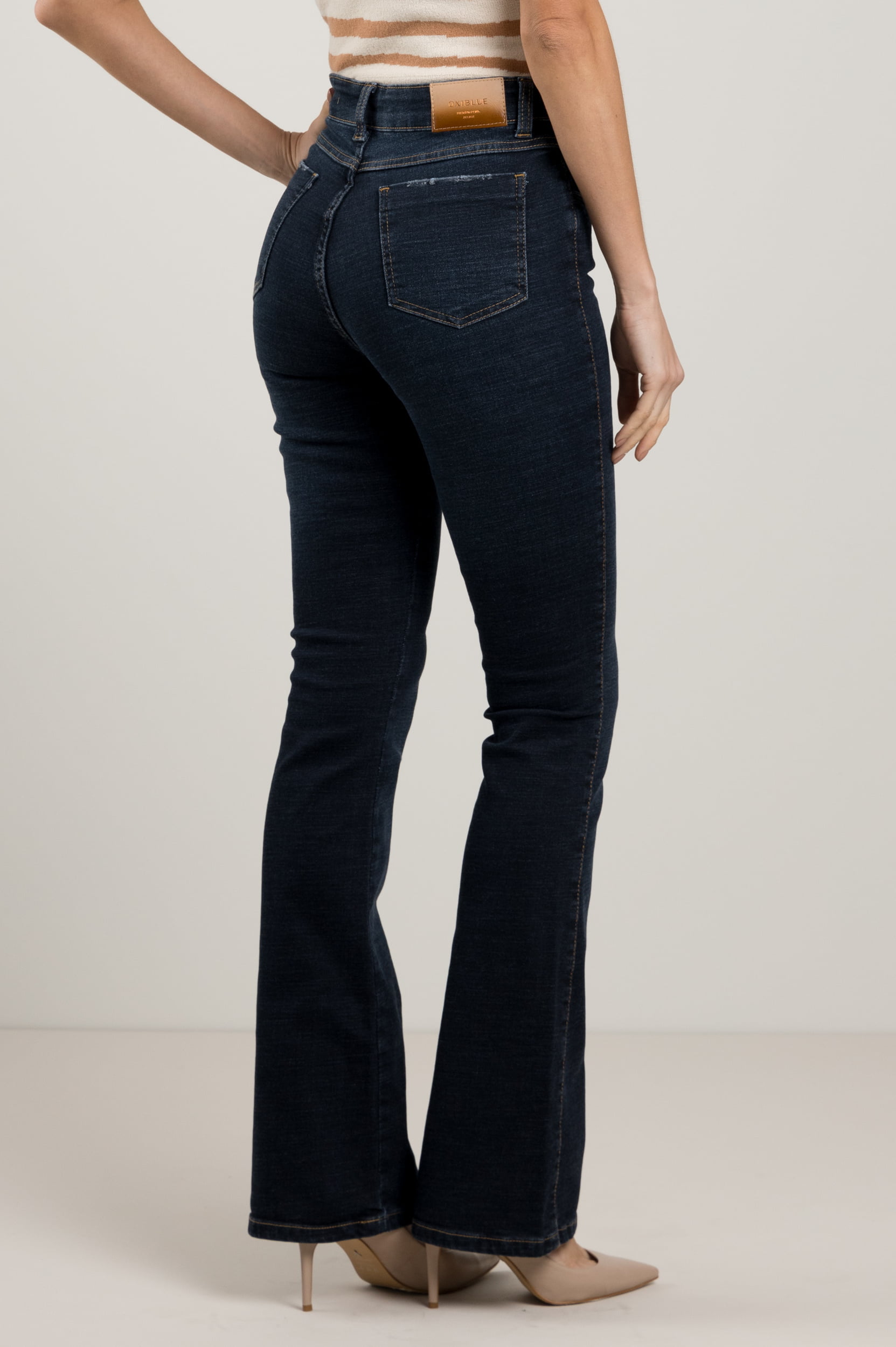 CALÇA JEANS FLARE BLACK