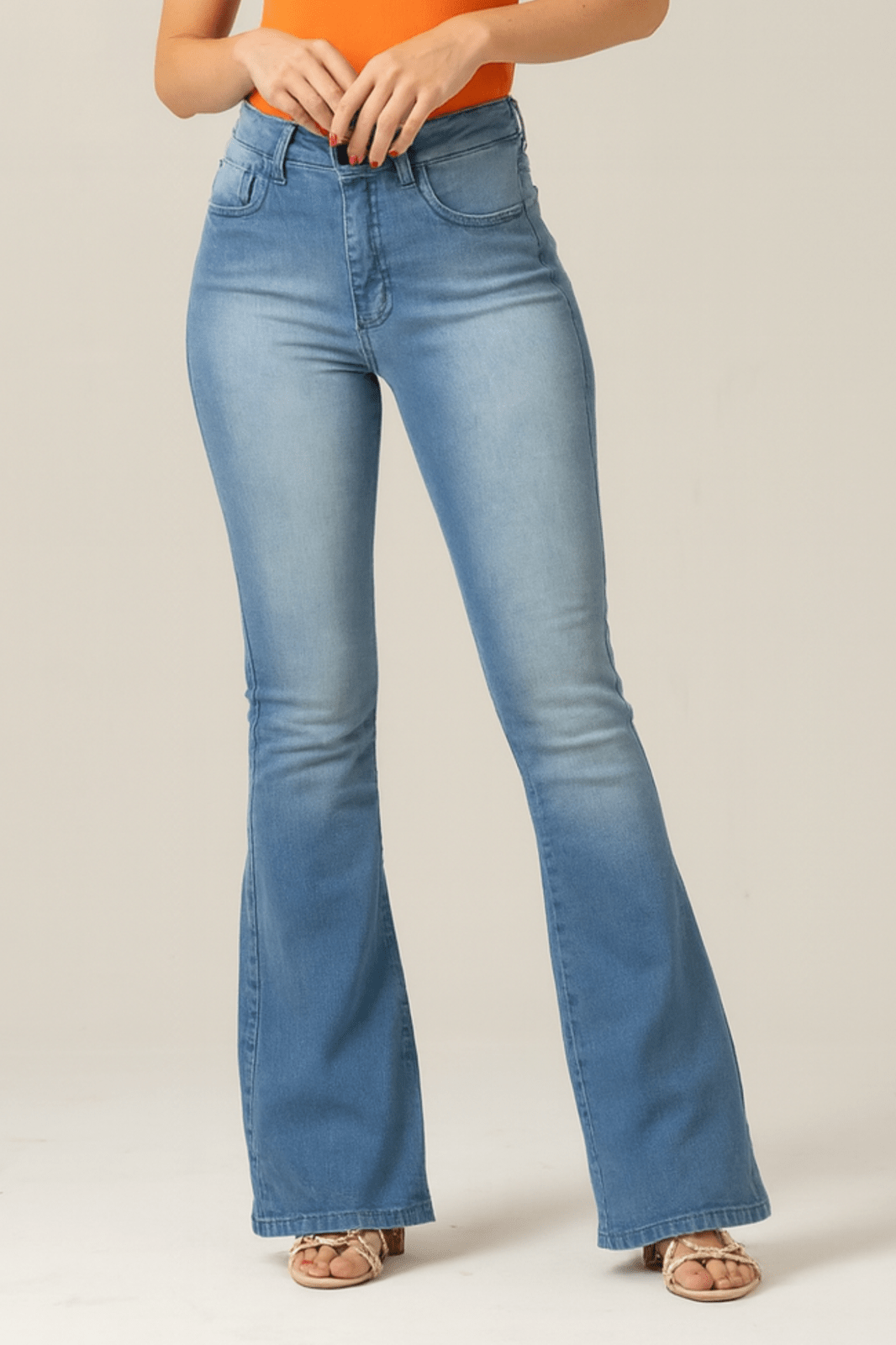 Calça Flare Jeans Clara F2023084 - Oxiblue Jeans