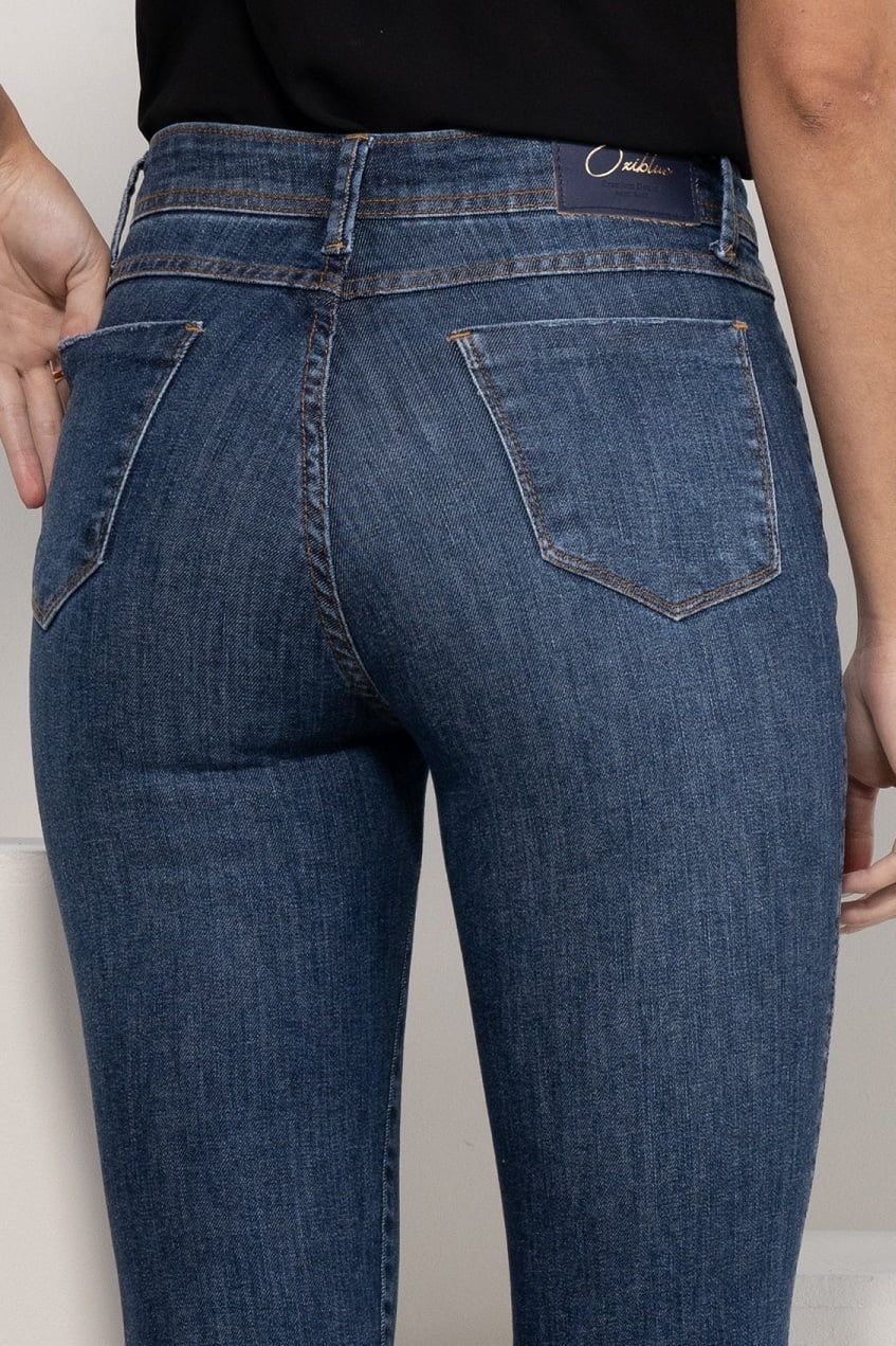 Calça Jeans Feminina Skinny Escura F2022132 - Oxiblue Jeans