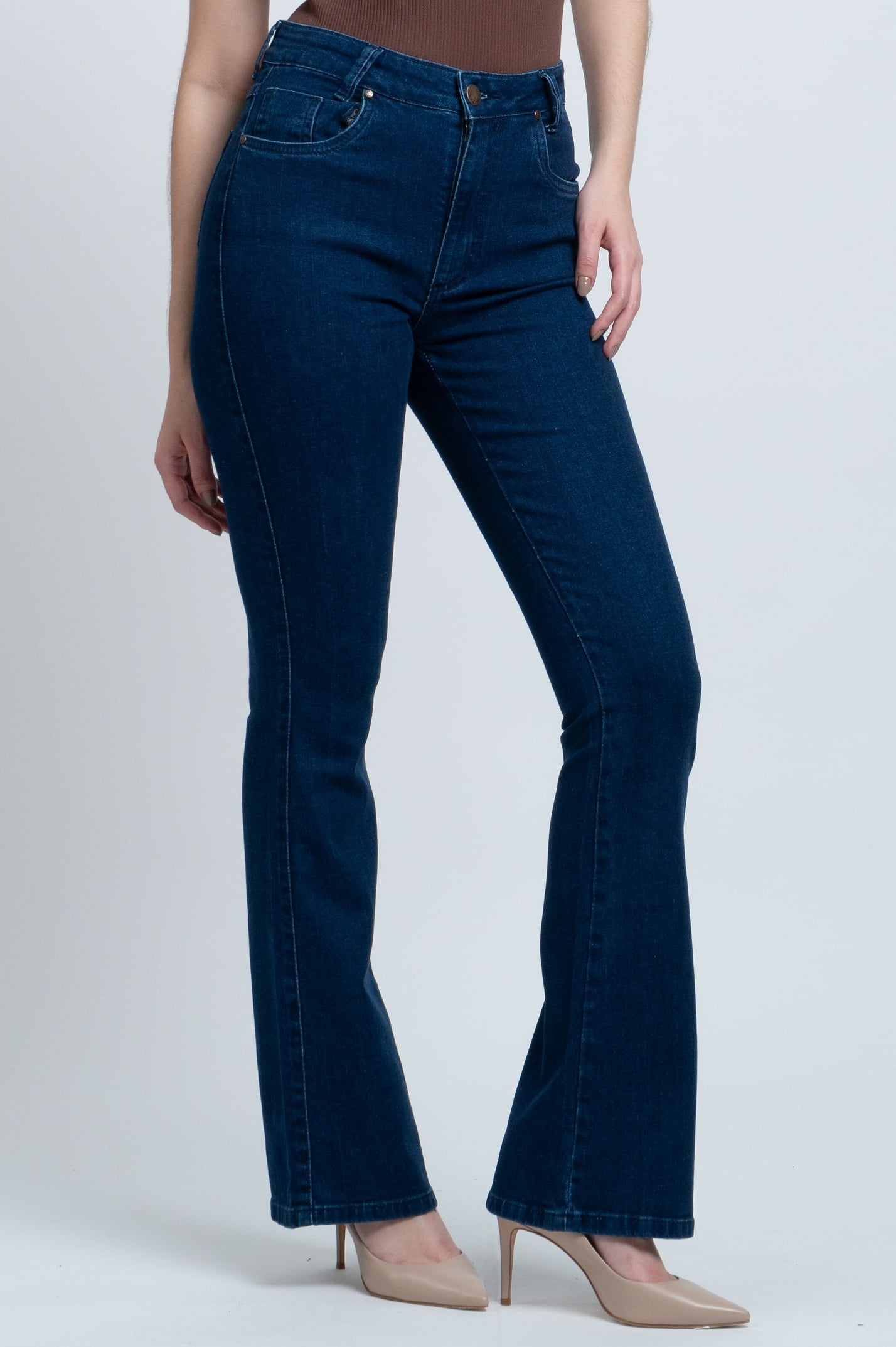 Calça Flare Jeans Escuro F24046