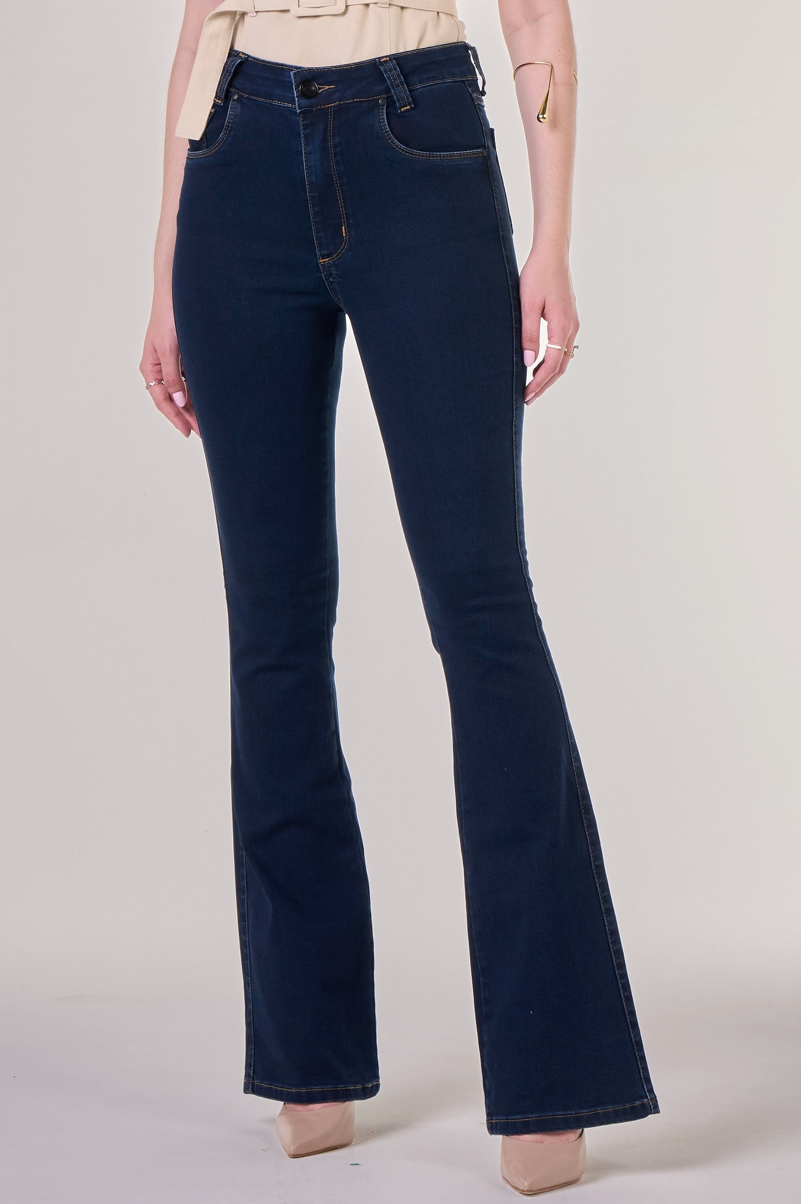 Calça Flare Jeans Escuro F24050