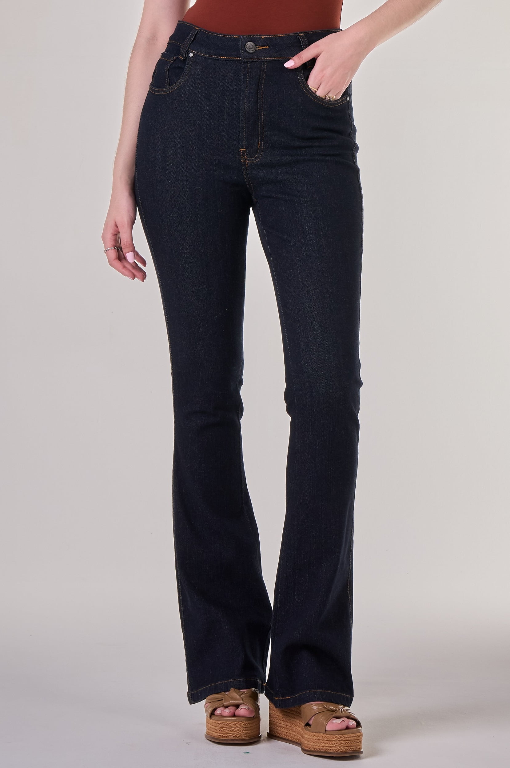 Calça Flare Jeans Escuro F24053