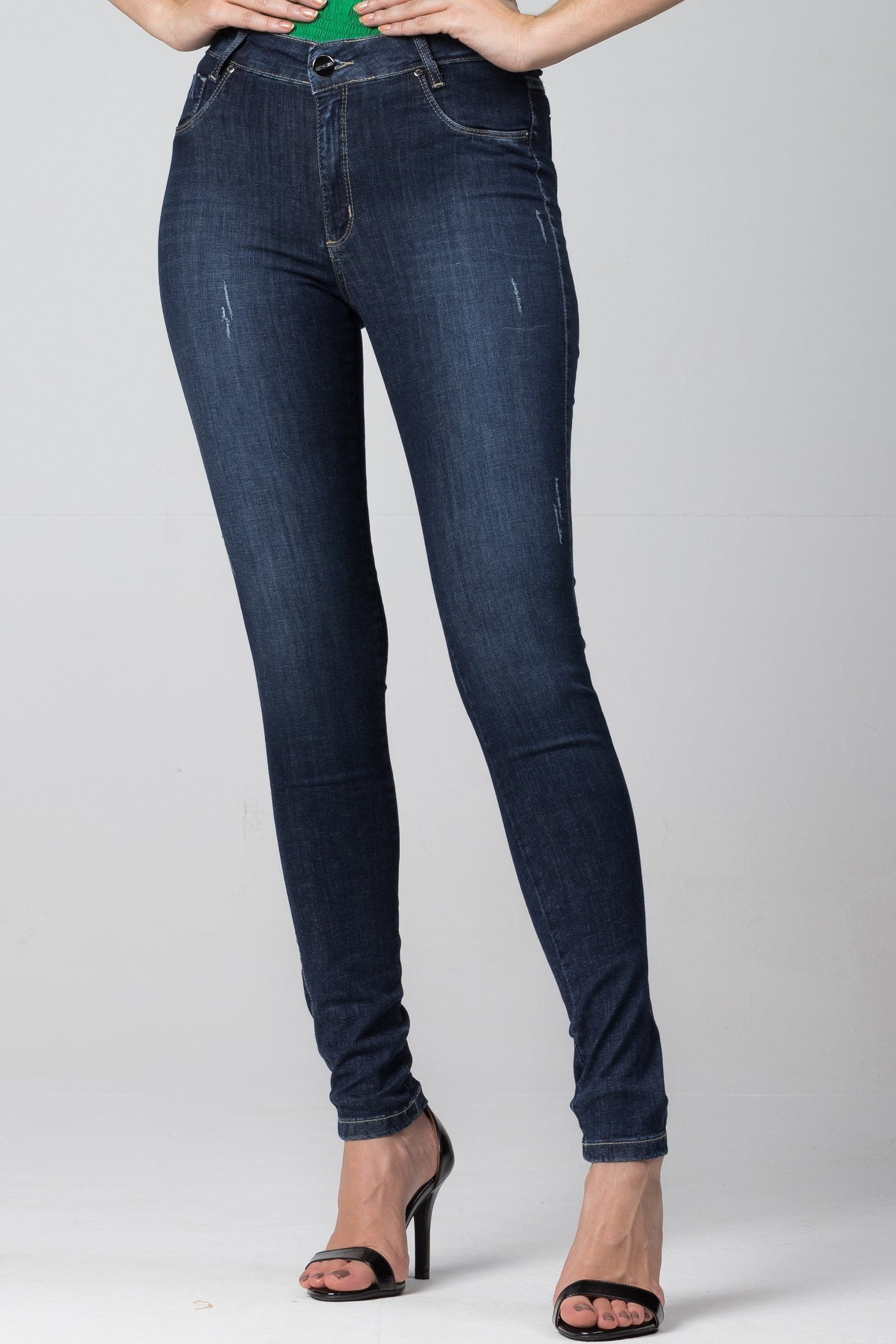 Calça Jeans Escuro Feminina F2021759