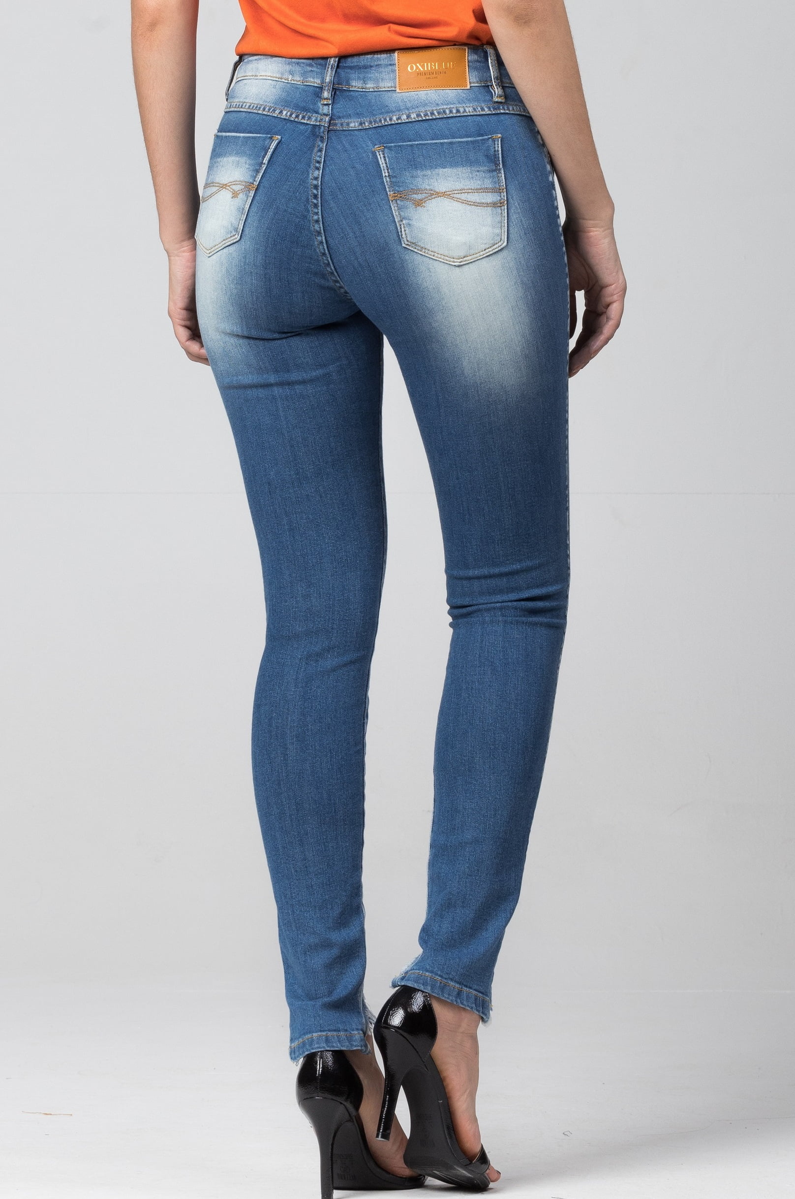 Calça Jeans Feminina Skinny Push Up F2024023 - Oxiblue Jeans