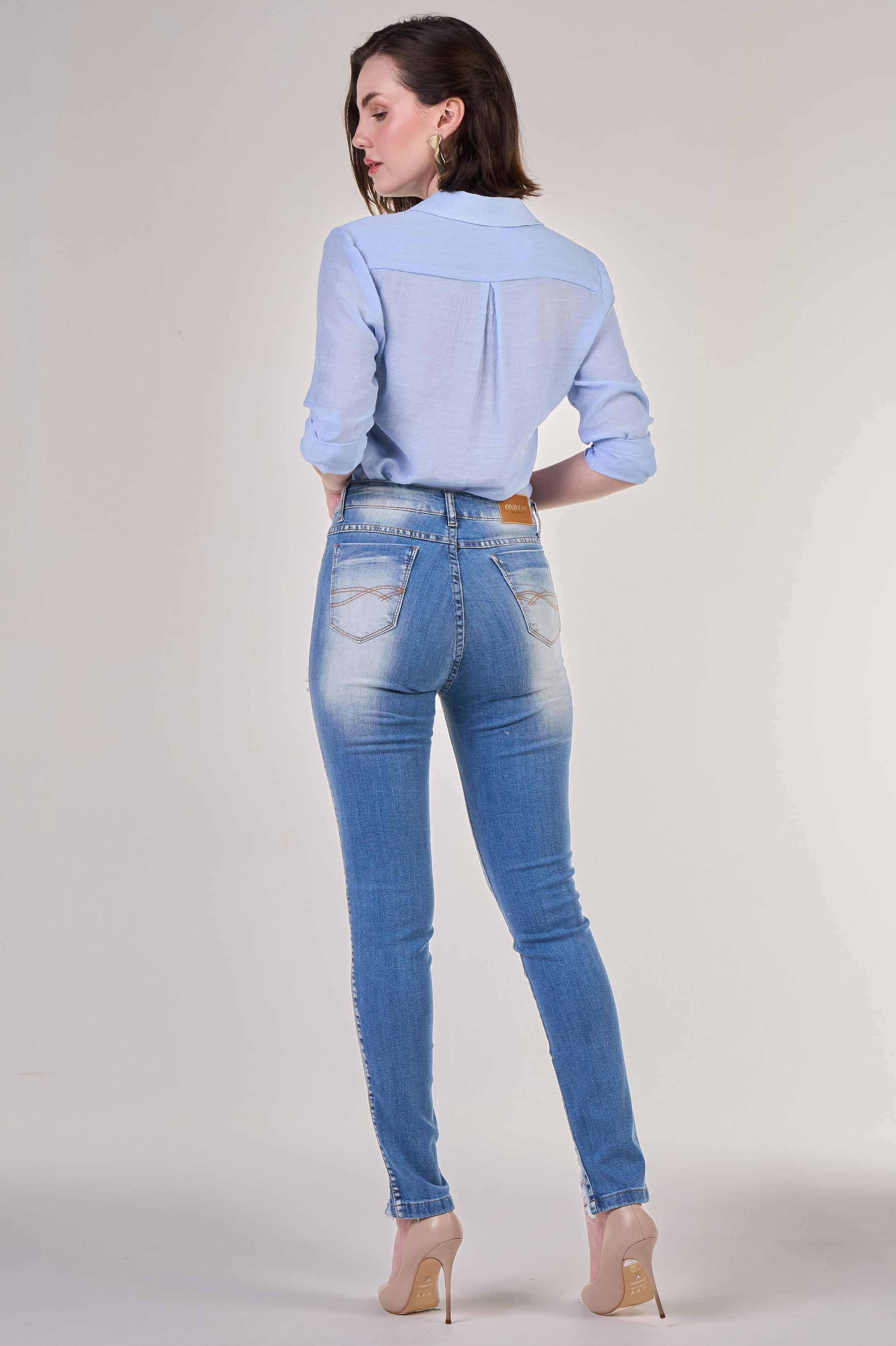 Jeans Feminina Skinny Calca Skinning Ou Slim Calça Jeans Feminina