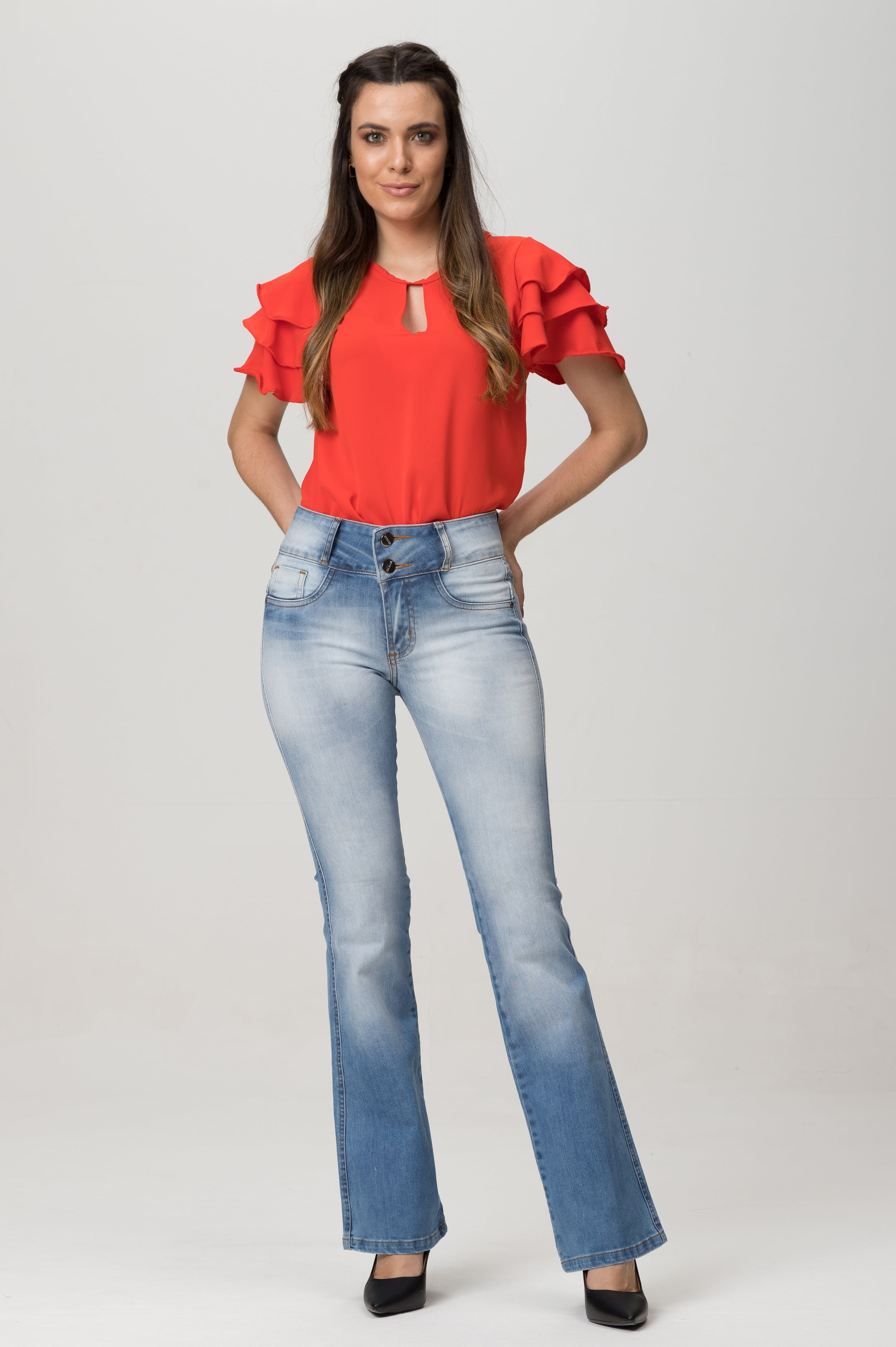 Calça Jeans Feminina Flare F2022046