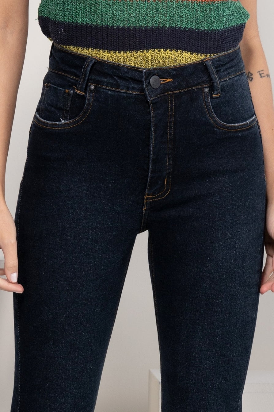 Calça Jeans Feminina Skinny Escura F2022132
