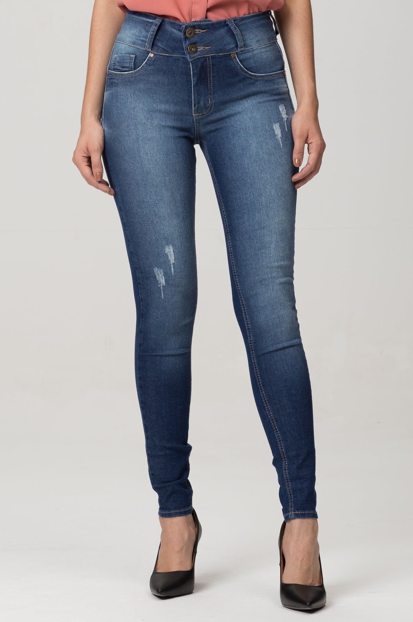 Calça Jeans Feminina Skinny Levanta Bumbum F2021814
