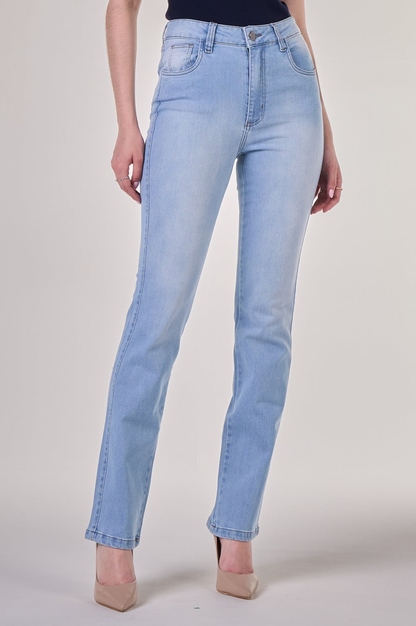 Calça Jeans Reta Feminina Clara F24037