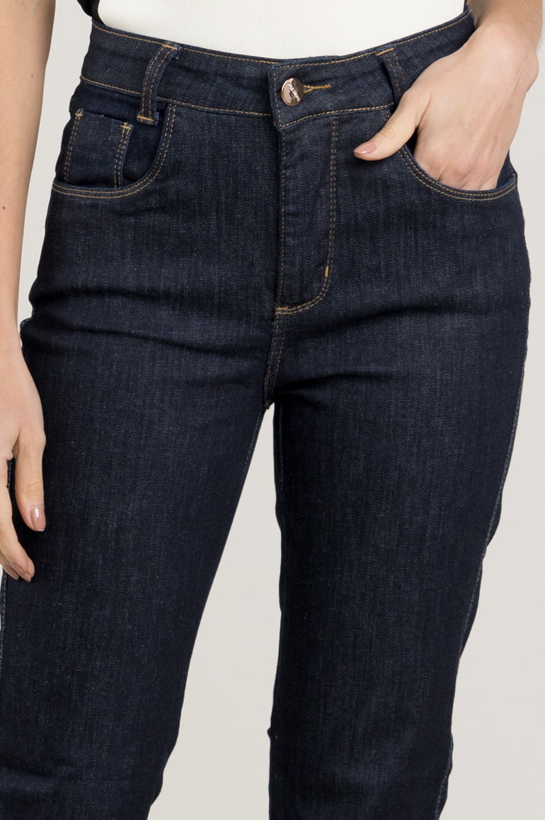 Calça Jeans Feminina Reta F2023090 - Oxiblue Jeans
