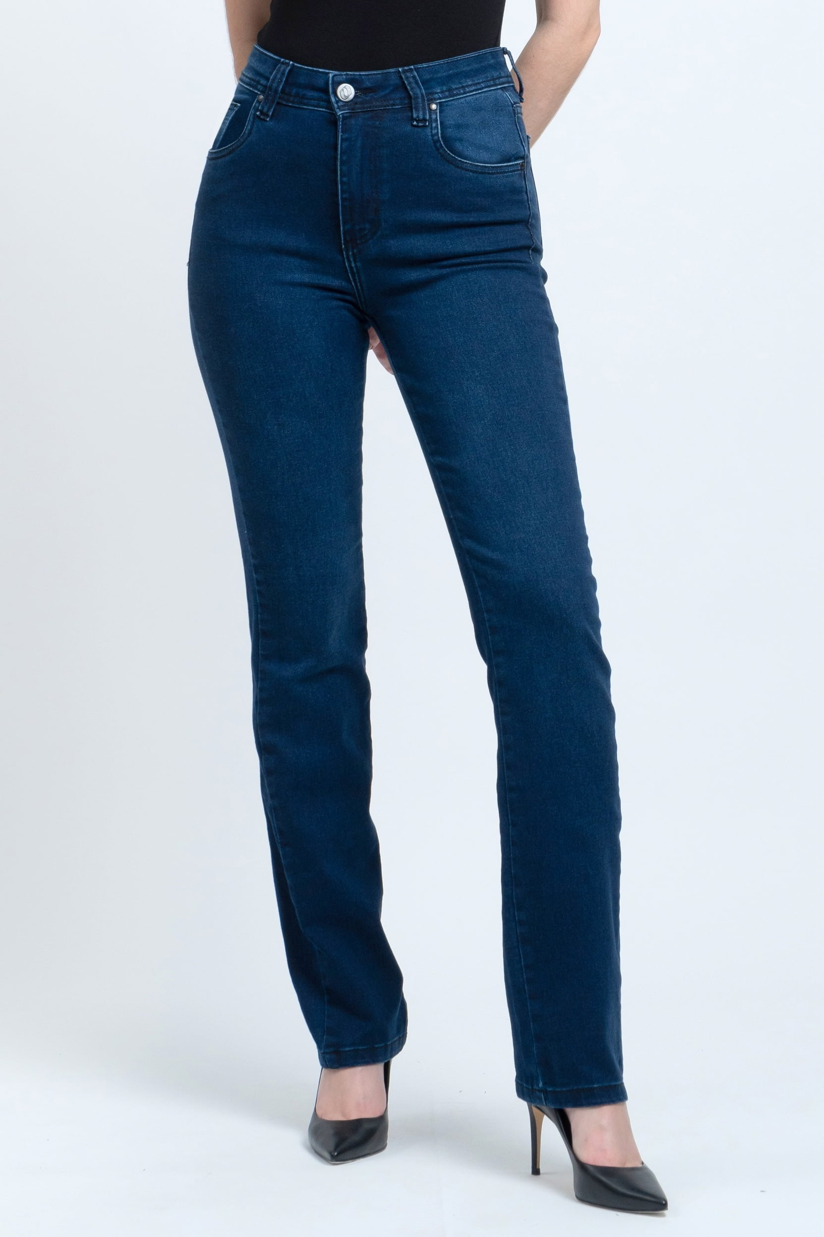 Calça Jeans Reta Feminina F24036