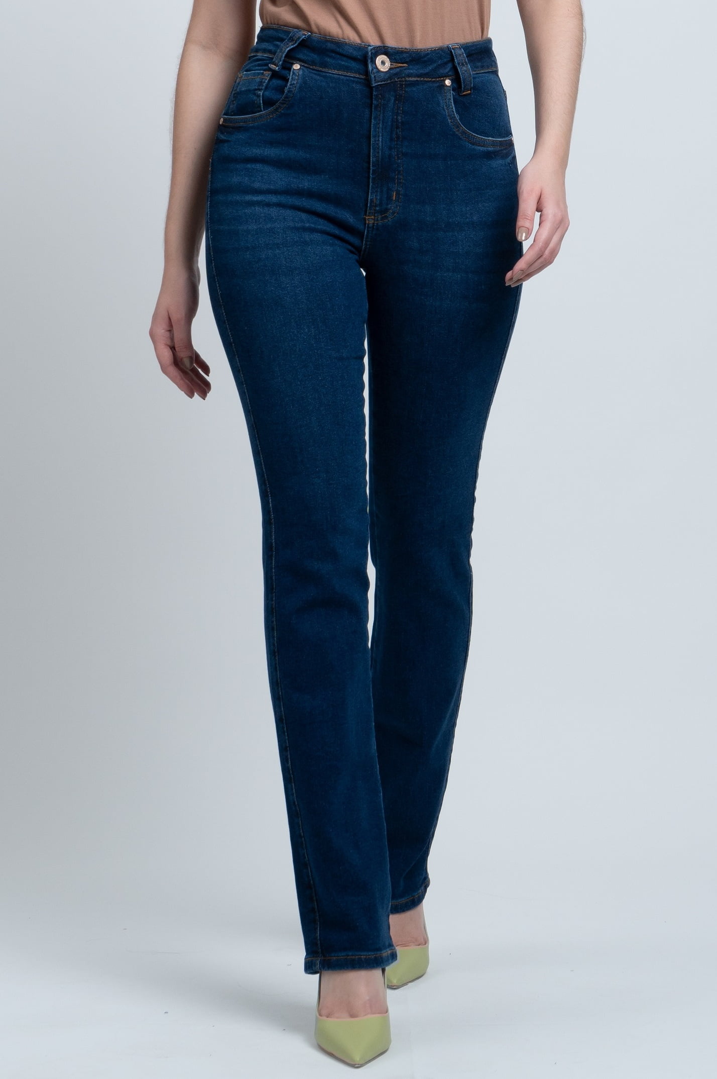 Calça Jeans Reta Feminina Michigan