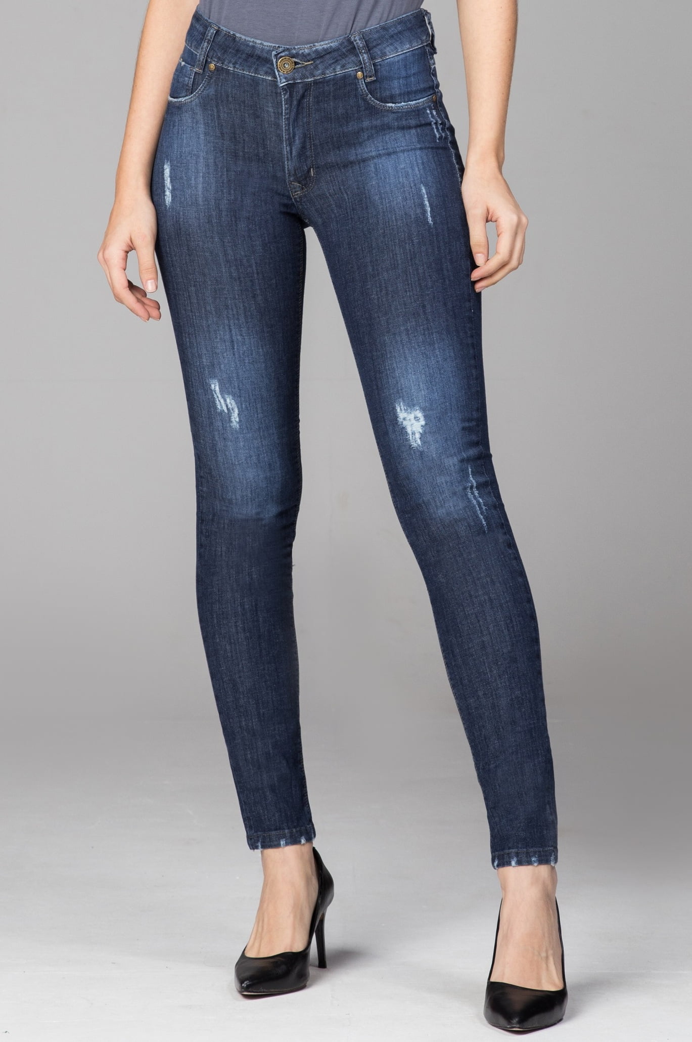 Calça Jeans Skinny Cintura Alta F2021703