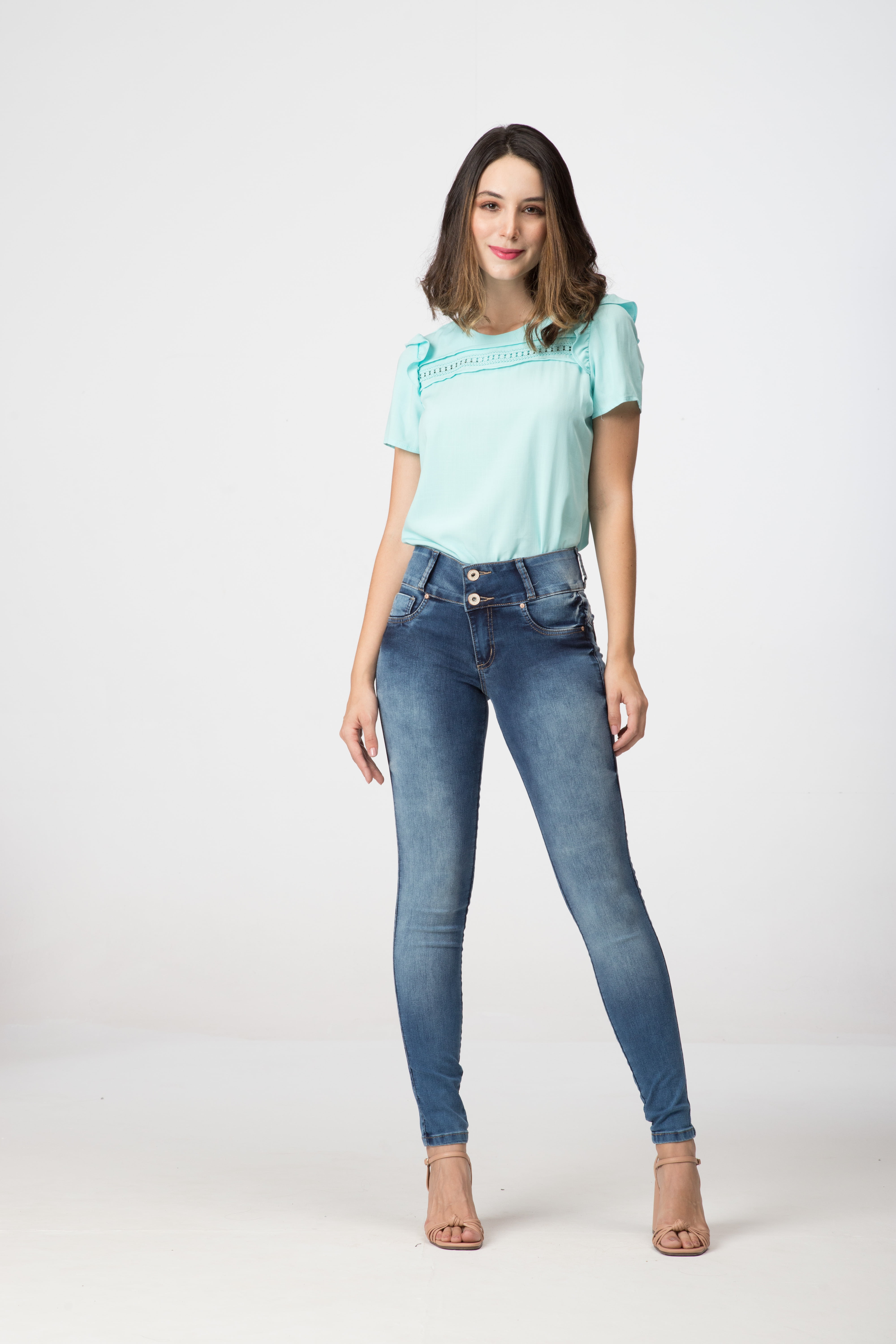 Calça Jeans Skinny Levanta Bumbum  F2020290