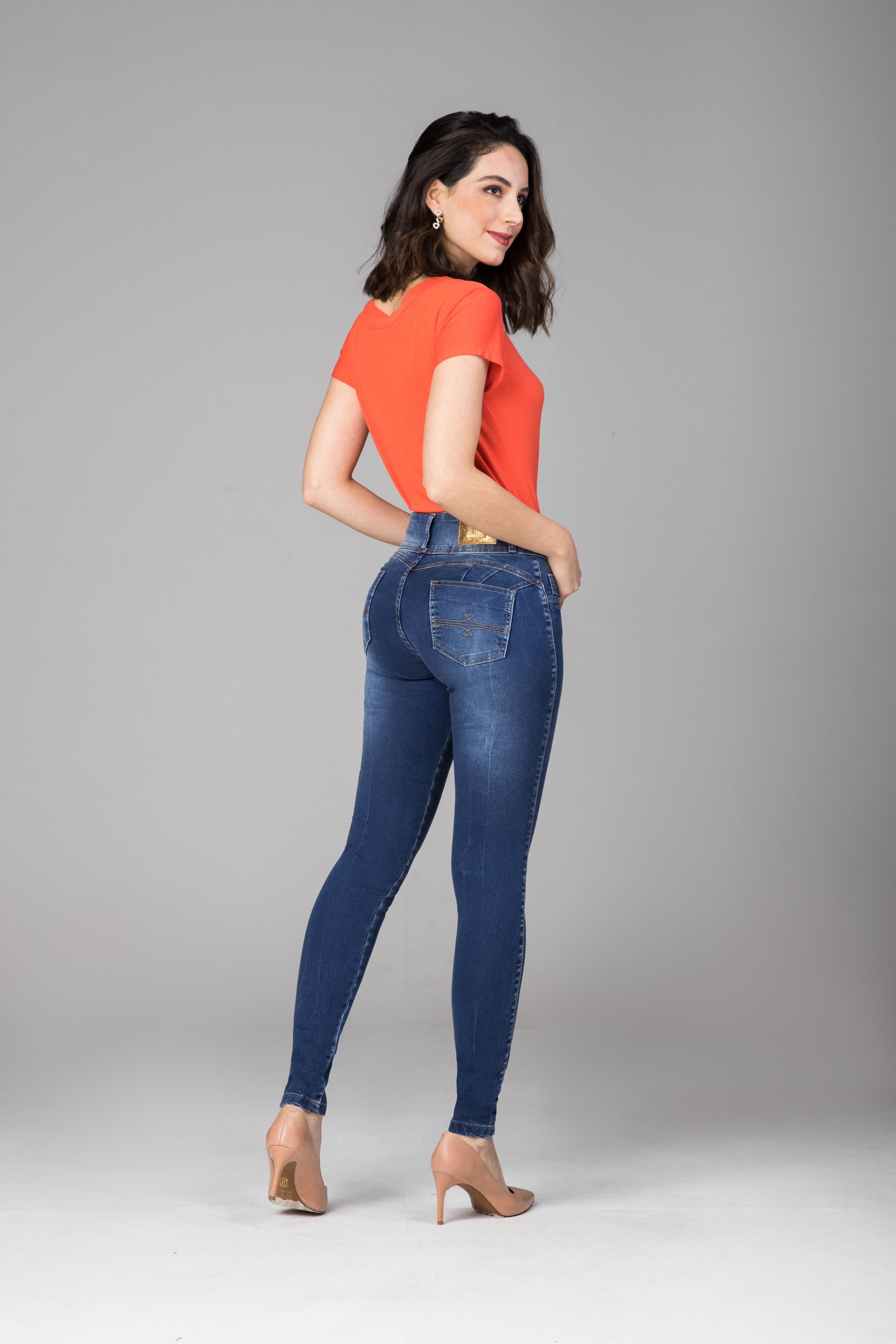 Calça Jeans Skinny Levanta Bumbum F2021712 - Oxiblue Jeans
