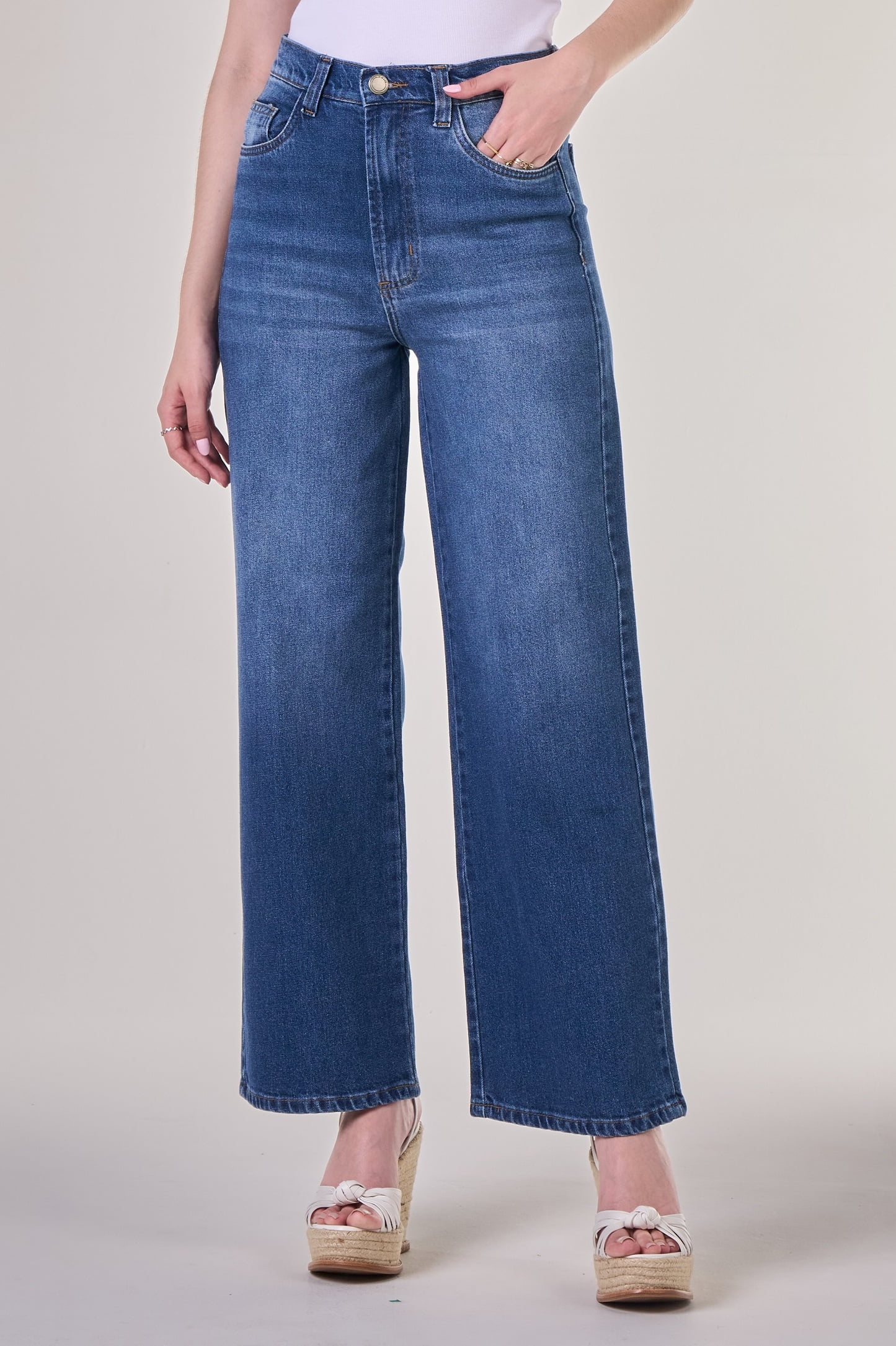 Calça Jeans Wide Leg F24054