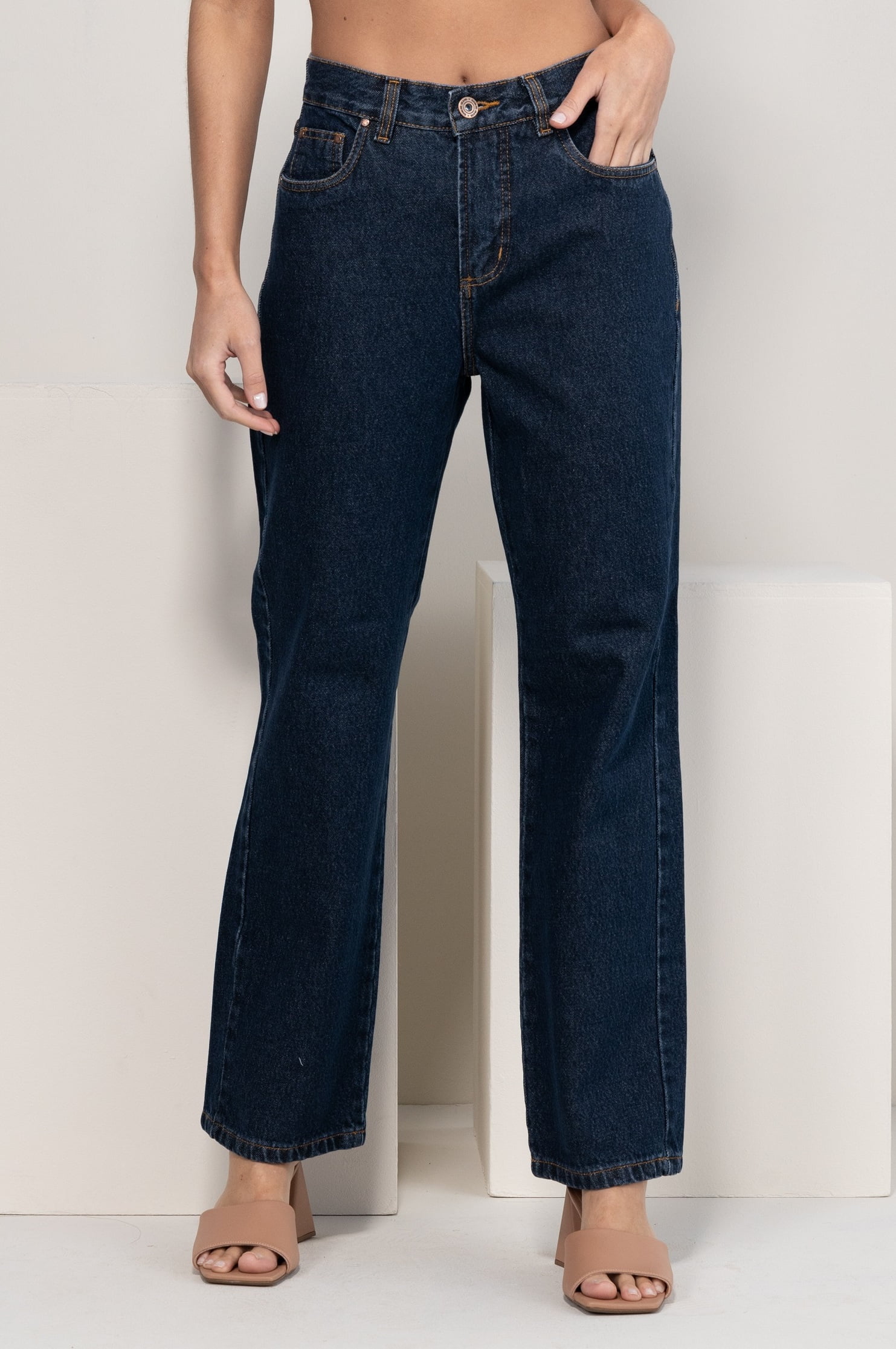 Calça Jeans Feminina Wide Leg 1067