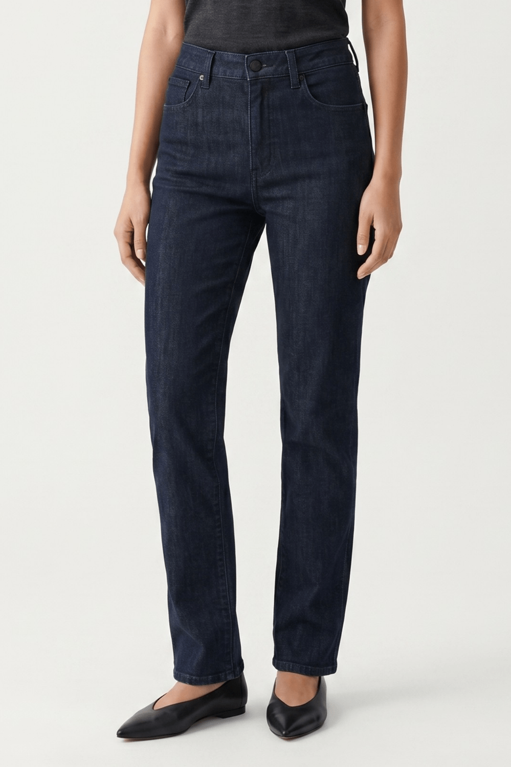 Calça Reta Jeans Azul Escuro F27701