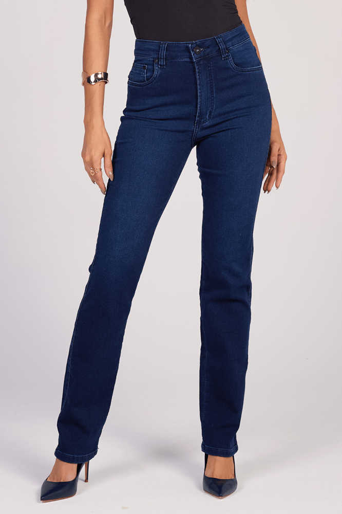 Calça Reta Jeans Escuro F25030
