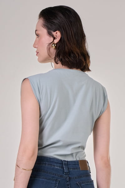 Regata Muscle Tee Azul Claro Capri