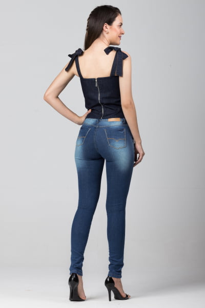 Blusinha Jeans de Alça Ajustável BL2021454