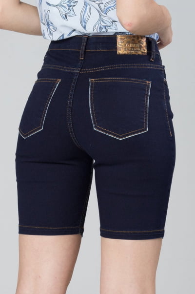 Bermuda Jeans Cintura Alta F2020415