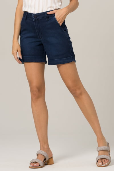 Bermuda Jeans Feminina Escura F2023166