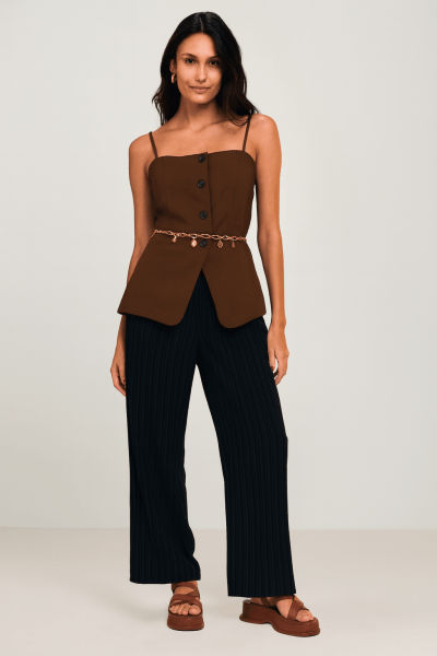 Blusa Feminina Marrom BF36006