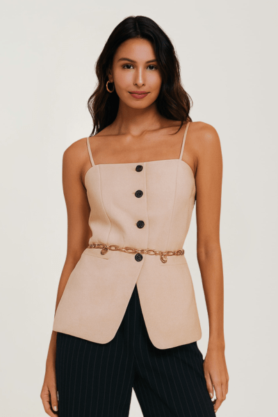 Blusa Feminina Bege BF36006