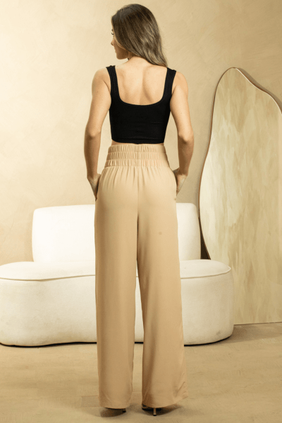 Top Cropped Preto Canelado com Alças Largas F130044PT