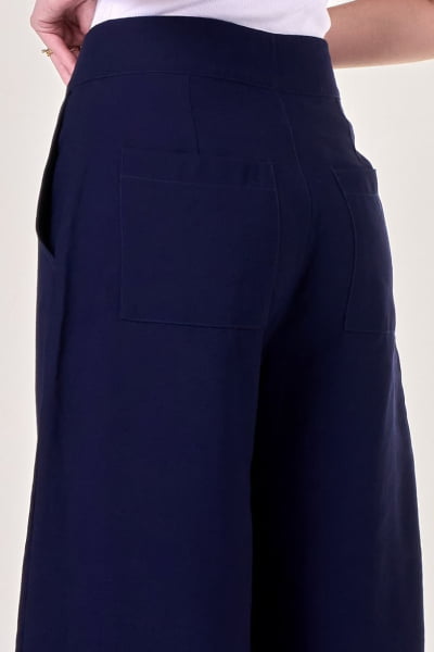 Calça Alfaiataria Pantalona Azul Marinho