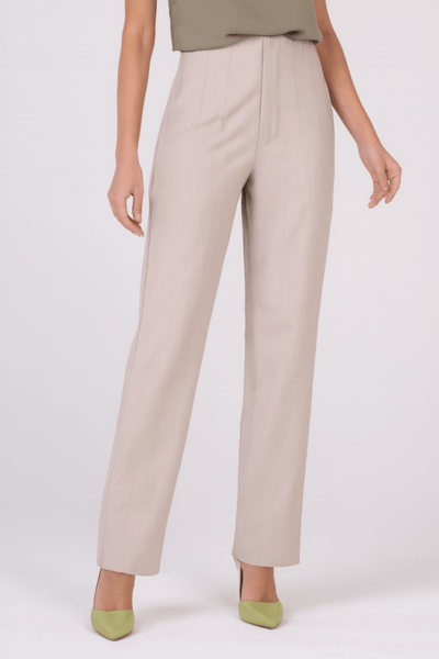 Calça Alfaiataria Reta Bege ALF1001BG