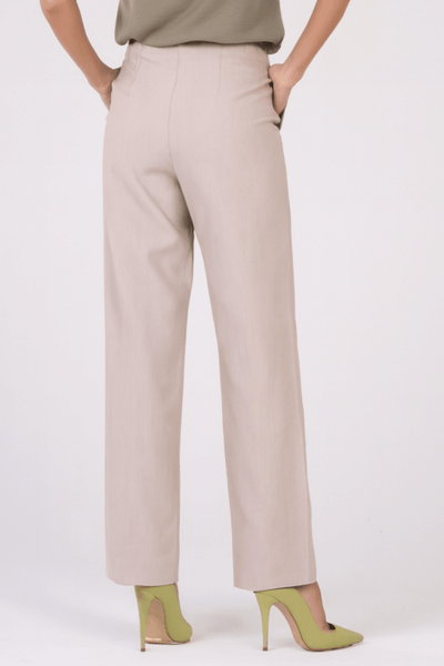 Calça Alfaiataria Reta Bege ALF1001BG