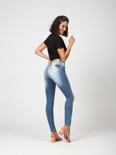Calça Feminina Jeans Claro F2022065