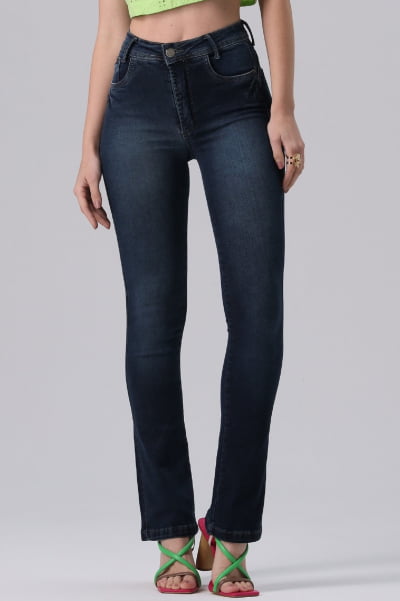 Calça Jeans Flare Levanta Bumbum F2022130 - Oxiblue Jeans