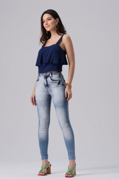 Calça Jeans Skinny Levanta Bumbum F2022135