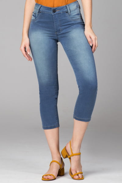 Calça Cropped Jeans Feminina CP010