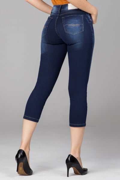 Calça Cropped Jeans Feminina 