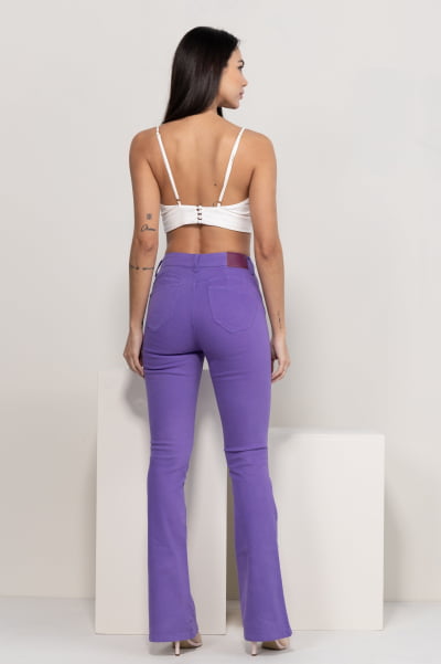 Calça Feminina Flare Roxa F2897RO