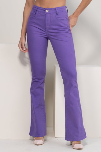 Calça Feminina Flare Roxa F2897RO