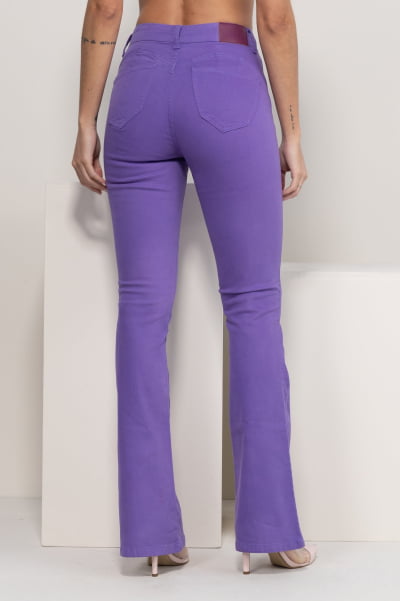 Calça Feminina Flare Roxa F2897RO