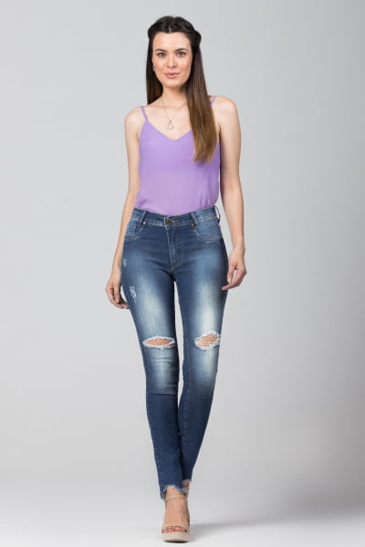 Calça Feminina Jeans Skinny 